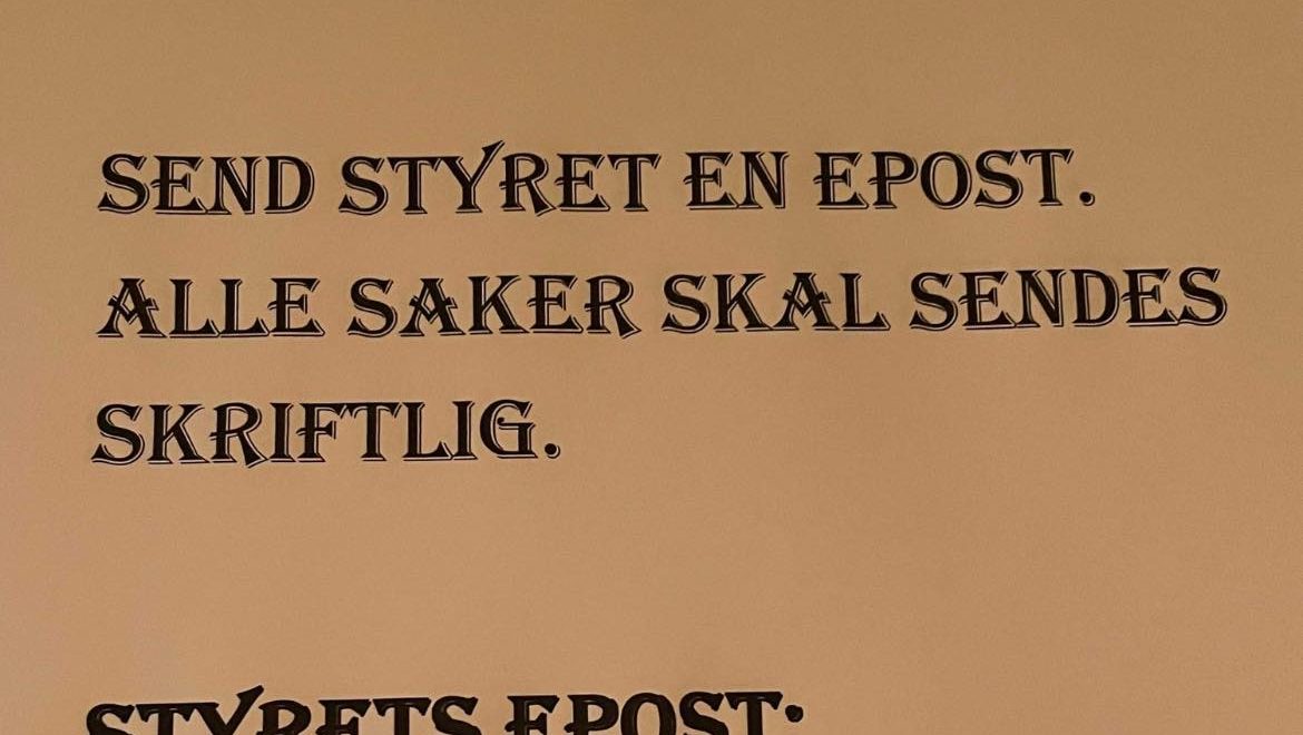 Har du en sak eller forslag til styret?