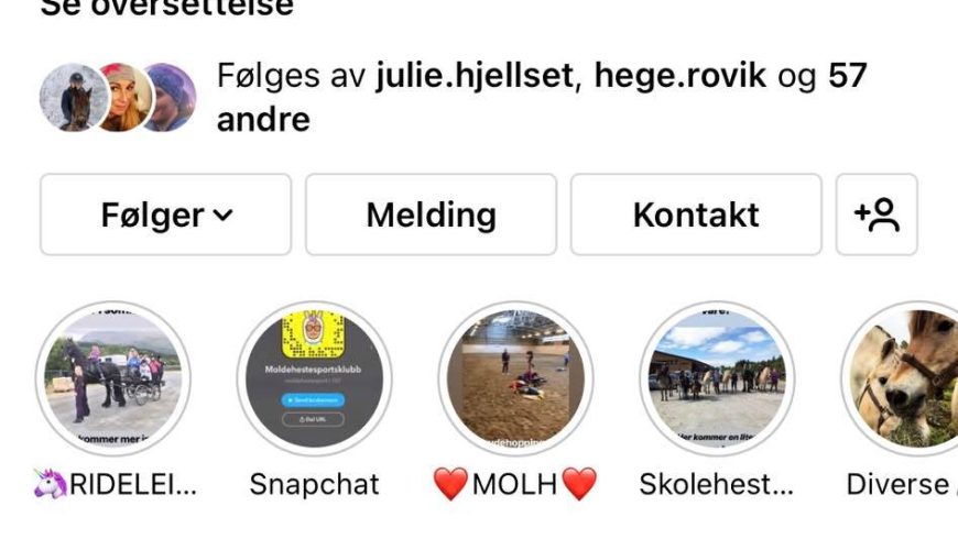 Følg oss på Instagram
